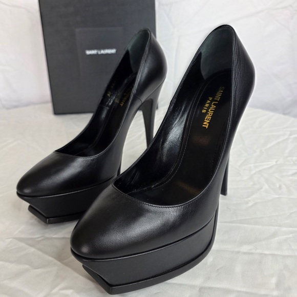 Saint Laurent Classic Black Platform Heels With Box - Size 40! - Picture 2 of 16